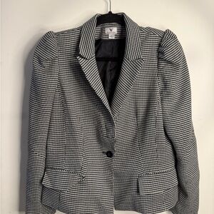 Worthington Black and White Houndstooth Blazer